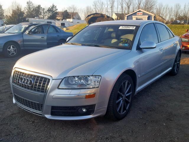 WAUPN44E77N006305 - 2007 AUDI S8 QUATTRO SILVER photo 2