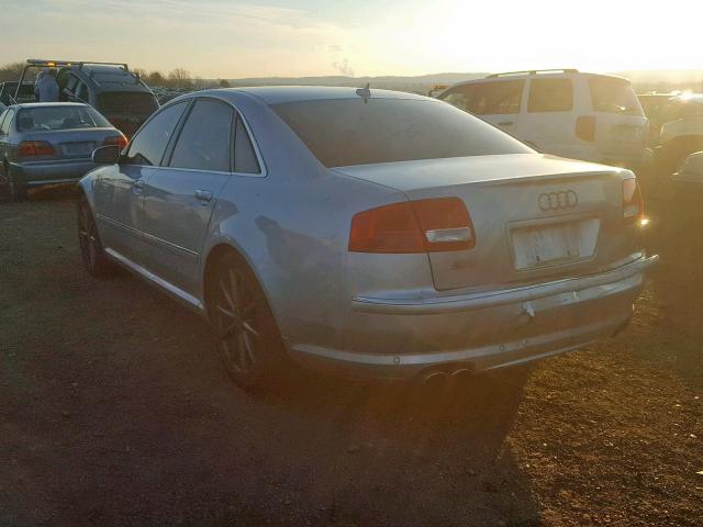 WAUPN44E77N006305 - 2007 AUDI S8 QUATTRO SILVER photo 3