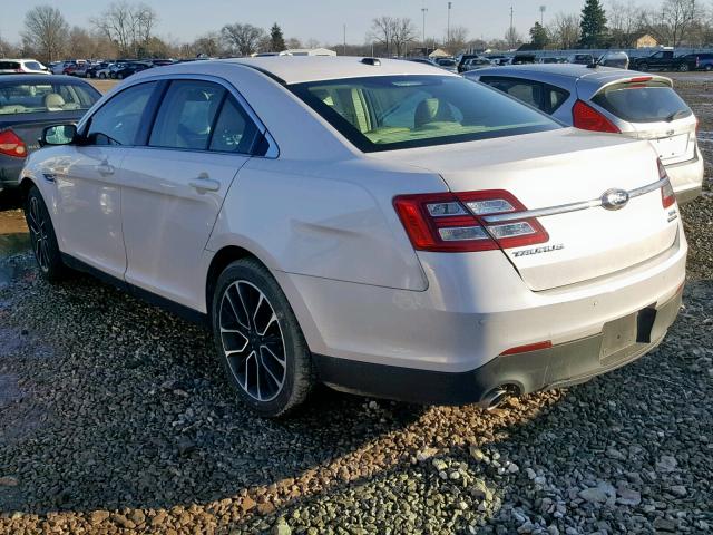 1FAHP2E83JG113562 - 2018 FORD TAURUS SEL WHITE photo 3