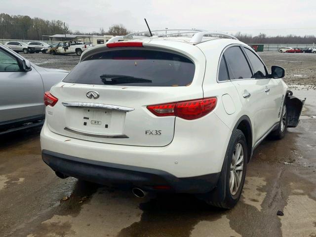 JN8AS1MU2CM122670 - 2012 INFINITI FX35 WHITE photo 4