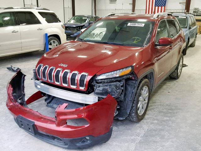 1C4PJLCBXHW527577 - 2017 JEEP CHEROKEE L MAROON photo 2