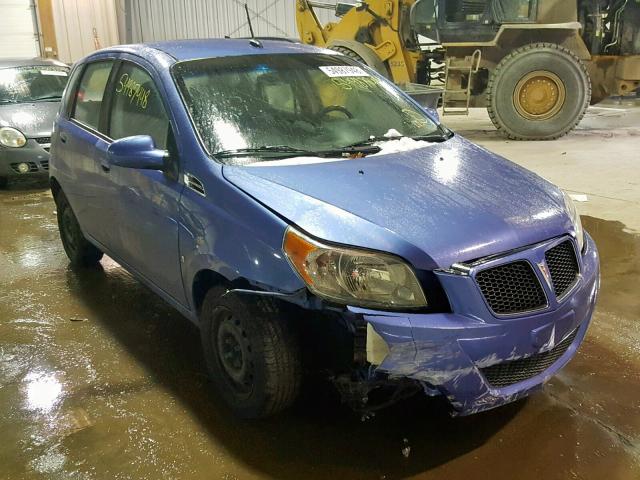 KL2TD66E59B646954 - 2009 PONTIAC G3 BLUE photo 1