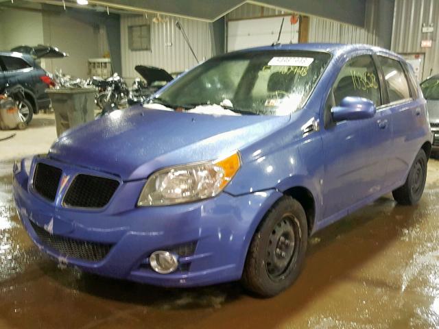 KL2TD66E59B646954 - 2009 PONTIAC G3 BLUE photo 2