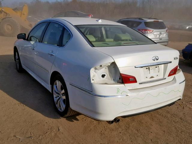 JN1CY0ARXAM961690 - 2010 INFINITI M35 BASE WHITE photo 3