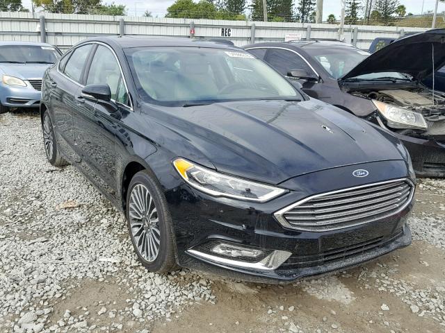 3FA6P0D98JR225434 - 2018 FORD FUSION TIT BLACK photo 1