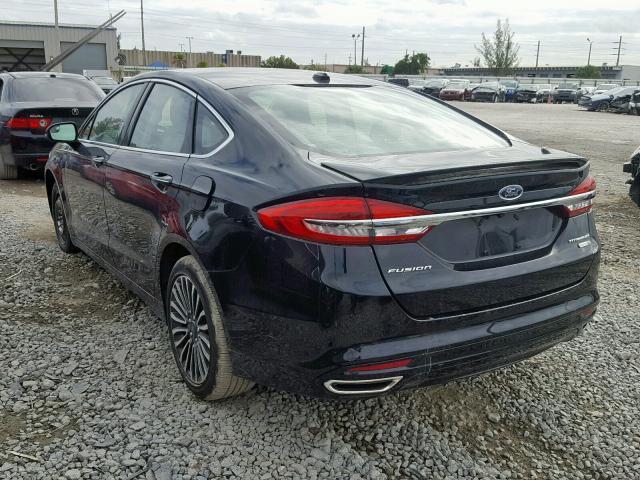 3FA6P0D98JR225434 - 2018 FORD FUSION TIT BLACK photo 3