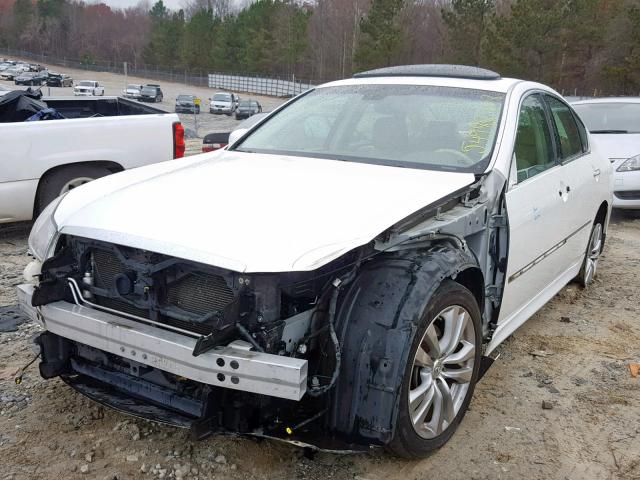 JNKCY01E69M802105 - 2009 INFINITI M35 BASE WHITE photo 2