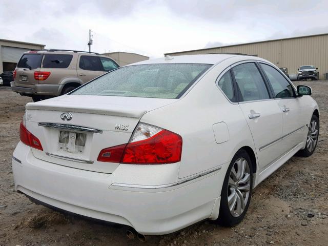 JNKCY01E69M802105 - 2009 INFINITI M35 BASE WHITE photo 4