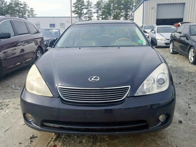 JTHBA30G655133360 - 2005 LEXUS ES 330 BLACK photo 9