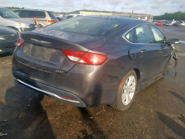 1C3CCCAB8FN534143 - 2015 CHRYSLER 200 LIMITE BLACK photo 4