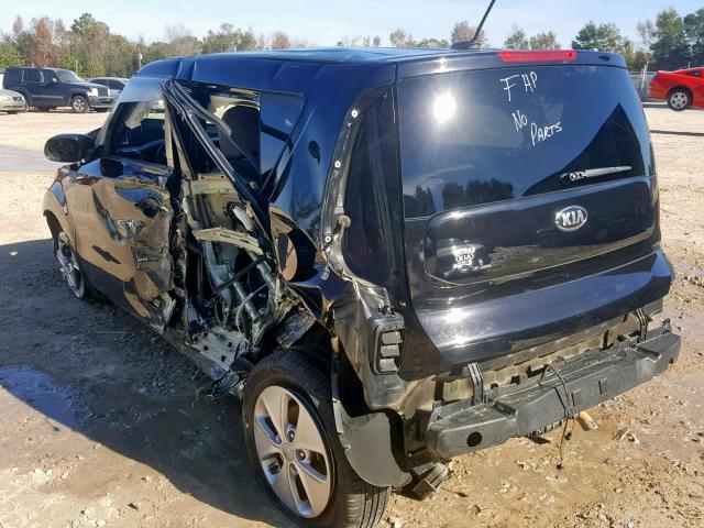 KNDJN2A2XE7065910 - 2014 KIA SOUL BLACK photo 3