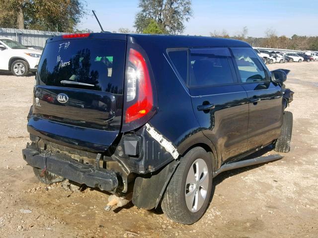 KNDJN2A2XE7065910 - 2014 KIA SOUL BLACK photo 4