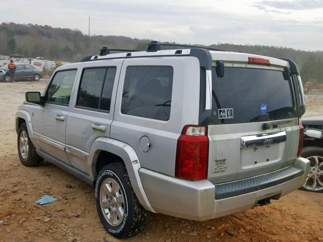 1J8HG58N26C139056 - 2006 JEEP COMMANDER SILVER photo 3
