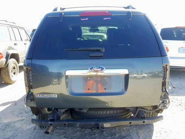 1FMEU6EE5AUA93296 - 2010 FORD EXPLORER E GRAY photo 9