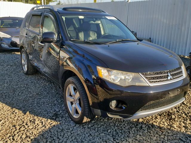 JA4MT41X87U015967 - 2007 MITSUBISHI OUTLANDER BLACK photo 1