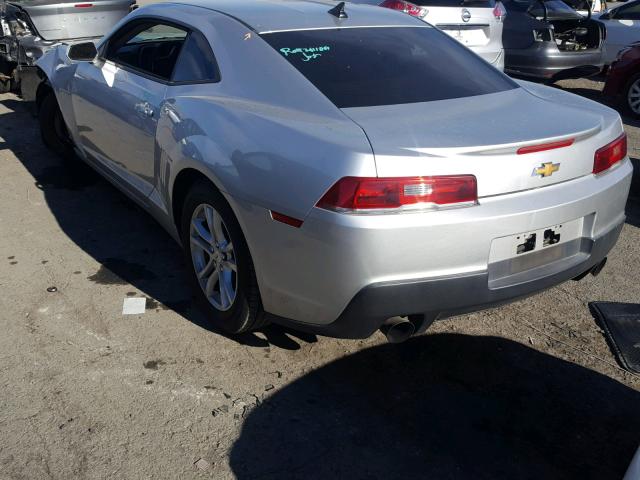 2G1FA1E33E9172884 - 2014 CHEVROLET CAMARO LS SILVER photo 3