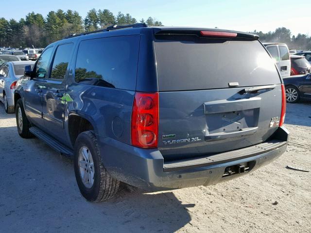 1GKUKKE39AR255337 - 2010 GMC YUKON XL K BLUE photo 3