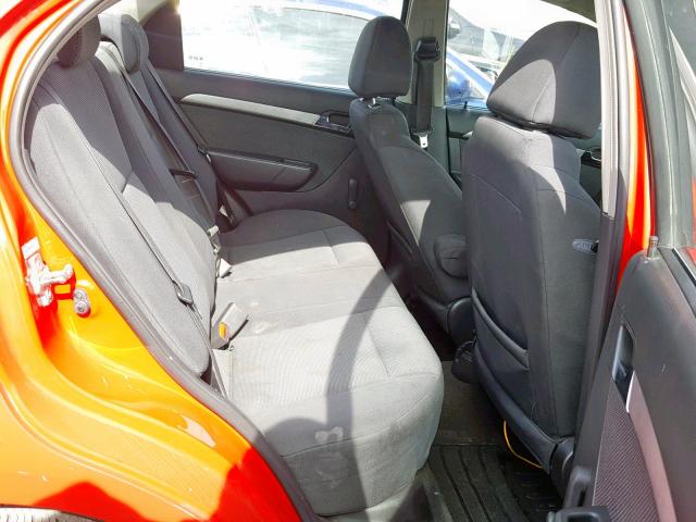KL1TD5DE0AB083981 - 2010 CHEVROLET AVEO LS RED photo 6