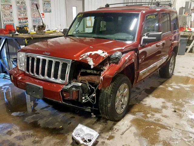 1J8HG58P97C621770 - 2007 JEEP COMMANDER Qırmızı foto 2