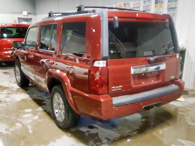 1J8HG58P97C621770 - 2007 JEEP COMMANDER Qırmızı foto 3