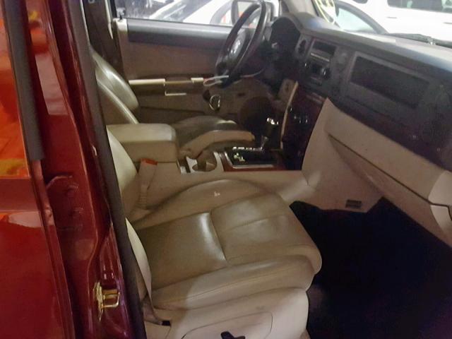 1J8HG58P97C621770 - 2007 JEEP COMMANDER Qırmızı foto 5