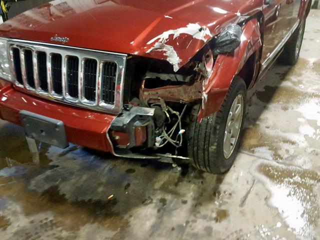 1J8HG58P97C621770 - 2007 JEEP COMMANDER Qırmızı foto 9