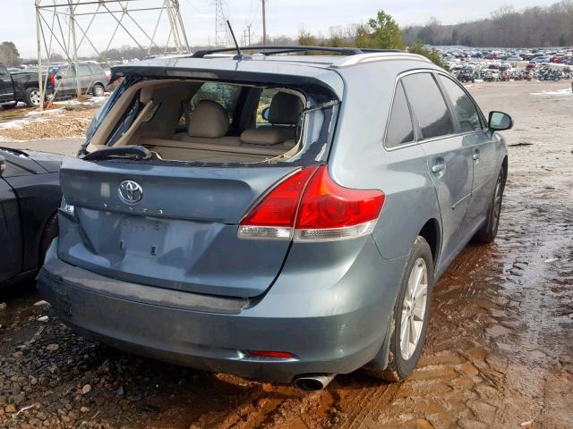 4T3ZE11A59U006780 - 2009 TOYOTA VENZA BASE BLUE photo 4