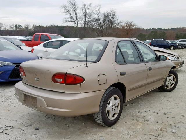 1G1JC524027101910 - 2002 CHEVROLET CAVALIER B GOLD photo 4