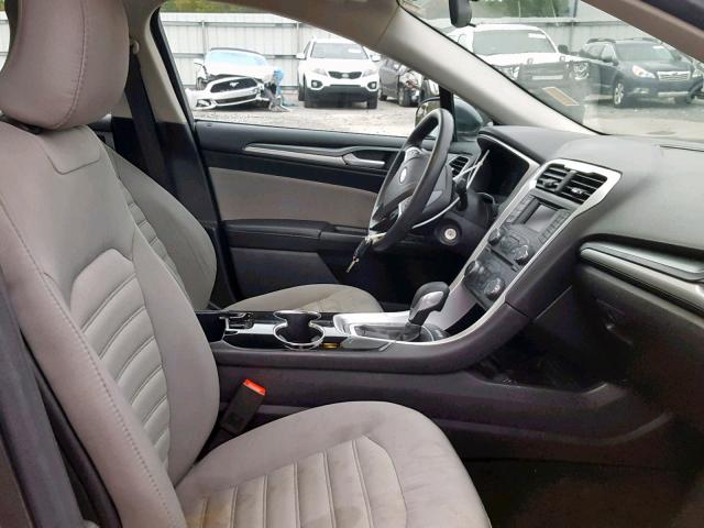 3FA6P0G7XFR236341 - 2015 FORD FUSION S GRAY photo 5