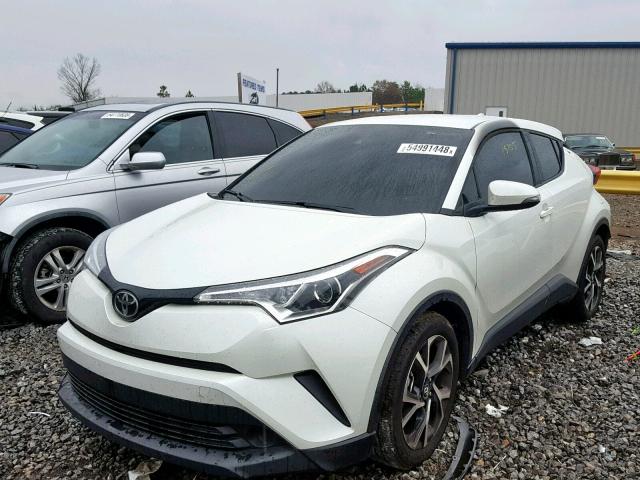 NMTKHMBX4JR039450 - 2018 TOYOTA C-HR XLE WHITE photo 2