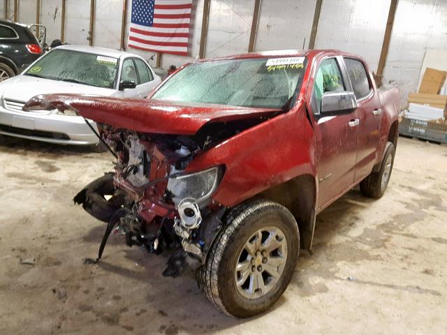 1GCGTCEN9J1120919 - 2018 CHEVROLET COLORADO L MAROON photo 2