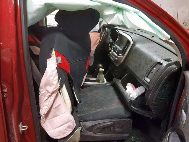 1GCGTCEN9J1120919 - 2018 CHEVROLET COLORADO L MAROON photo 5