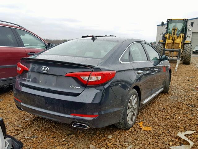 5NPE34AFXHH511530 - 2017 HYUNDAI SONATA SPO BLACK photo 4