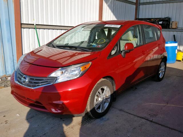 3N1CE2CP8EL409542 - 2014 NISSAN VERSA NOTE RED photo 2