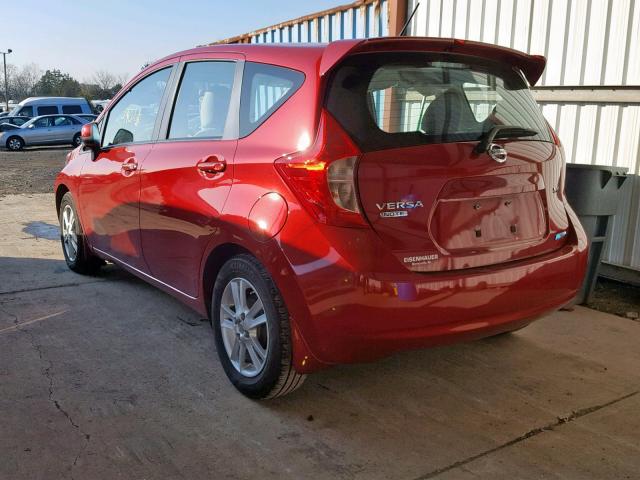 3N1CE2CP8EL409542 - 2014 NISSAN VERSA NOTE RED photo 3