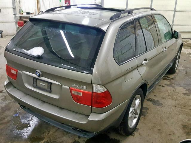 5UXFB53585LV12702 - 2005 BMW X5 4.4I BEIGE photo 4