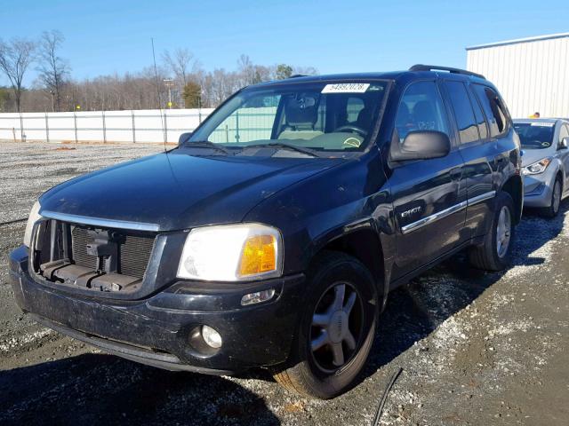 1GKDS13S762130390 - 2006 GMC ENVOY BLACK photo 2