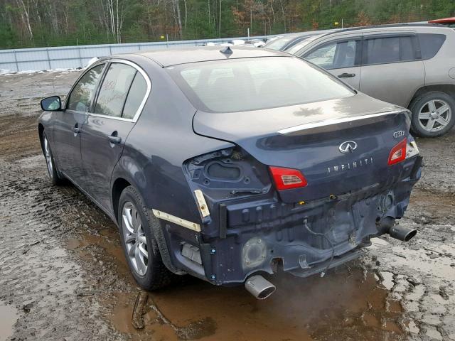 JNKCV61F99M052803 - 2009 INFINITI G37 GRAY photo 3