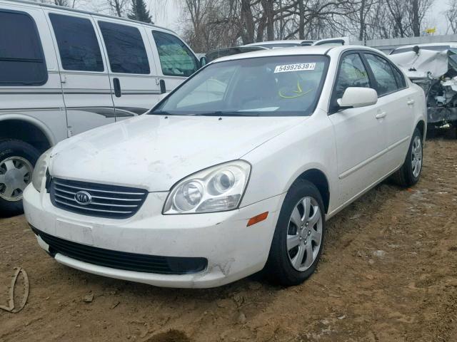 KNAGE123875143849 - 2007 KIA OPTIMA WHITE photo 2