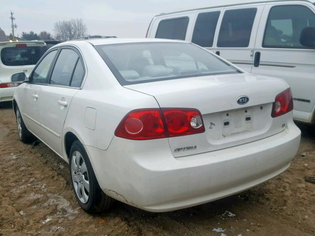 KNAGE123875143849 - 2007 KIA OPTIMA WHITE photo 3