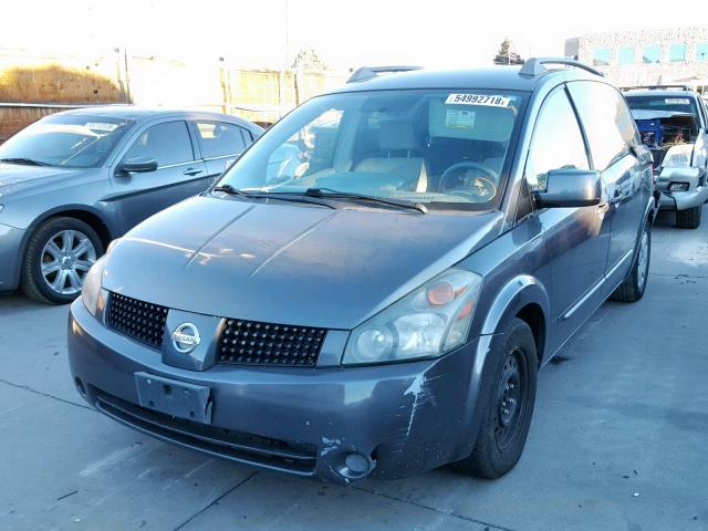 5N1BV28U65N138029 - 2005 NISSAN QUEST S GRAY photo 2