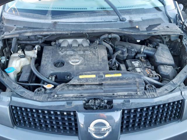 5N1BV28U65N138029 - 2005 NISSAN QUEST S GRAY photo 7