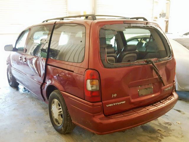 1GNDX13E6YD322261 - 2000 CHEVROLET VENTURE LU MAROON photo 3