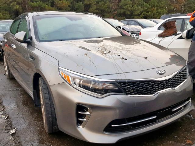 5XXGV4L2XGG115654 - 2016 KIA OPTIMA SXL GRAY photo 1