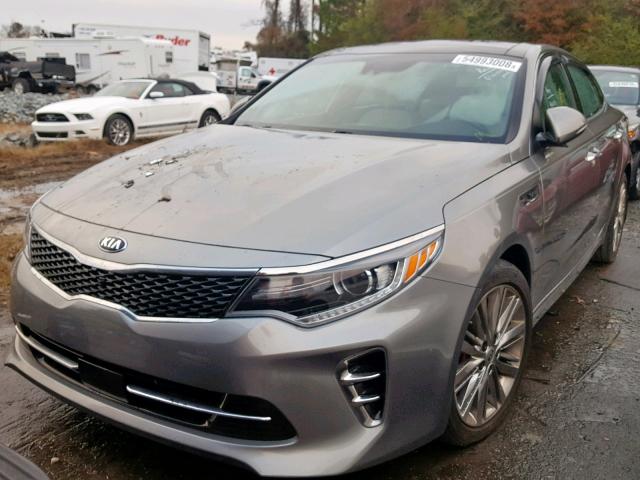 5XXGV4L2XGG115654 - 2016 KIA OPTIMA SXL GRAY photo 2