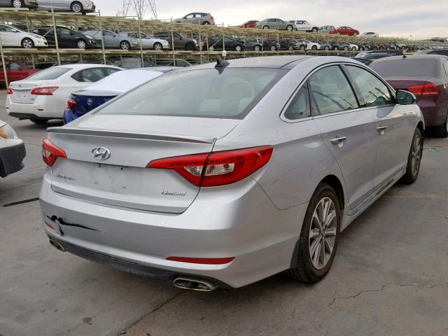 5NPE34AF4GH301519 - 2016 HYUNDAI SONATA SPO SILVER photo 4