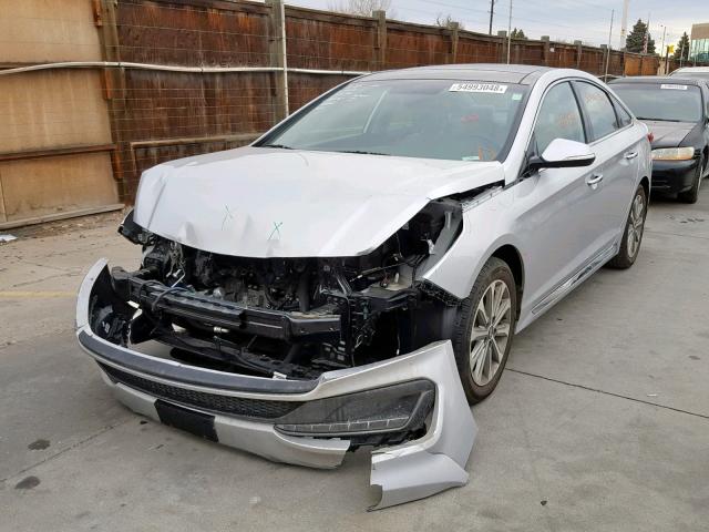 5NPE34AF4GH301519 - 2016 HYUNDAI SONATA SPO SILVER photo 9