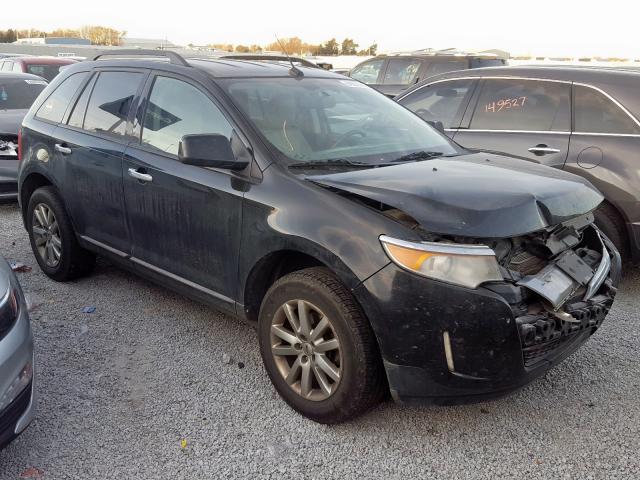 2FMDK4JC8BBA12664 - 2011 FORD EDGE SEL BLACK photo 1