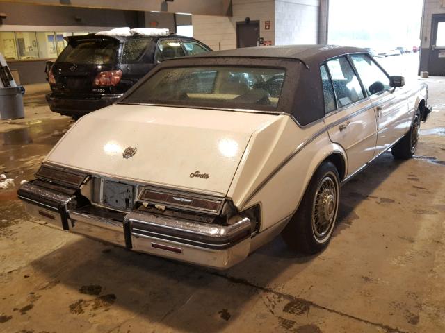 1G6AS6980EE818917 - 1984 CADILLAC SEVILLE WHITE photo 4