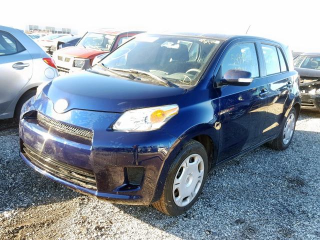 JTKKU4B40AJ053564 - 2010 TOYOTA SCION XD BLUE photo 2